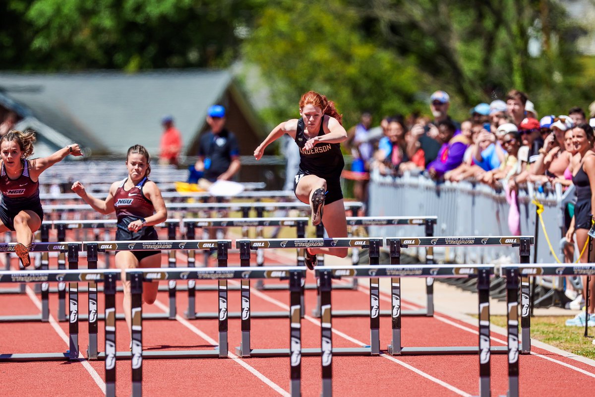 AUTrojans's tweet photo. Highlights from the weekend at the Electric City Invitational! 

⚫️Rylie Jenkins- AU Pole Vault Record
🟡Darrion Perry- AU Hurdles Record-400m
⚫️Lacey Boozer- AU Record/NCAA Qualifier-400m
🟡Maggie Long- AU Triple Jump Record
⚫️Elliot Dotson- AU Record/NCAA Qualifier Mile/1500m https://t.co/6DzOiFRUzF