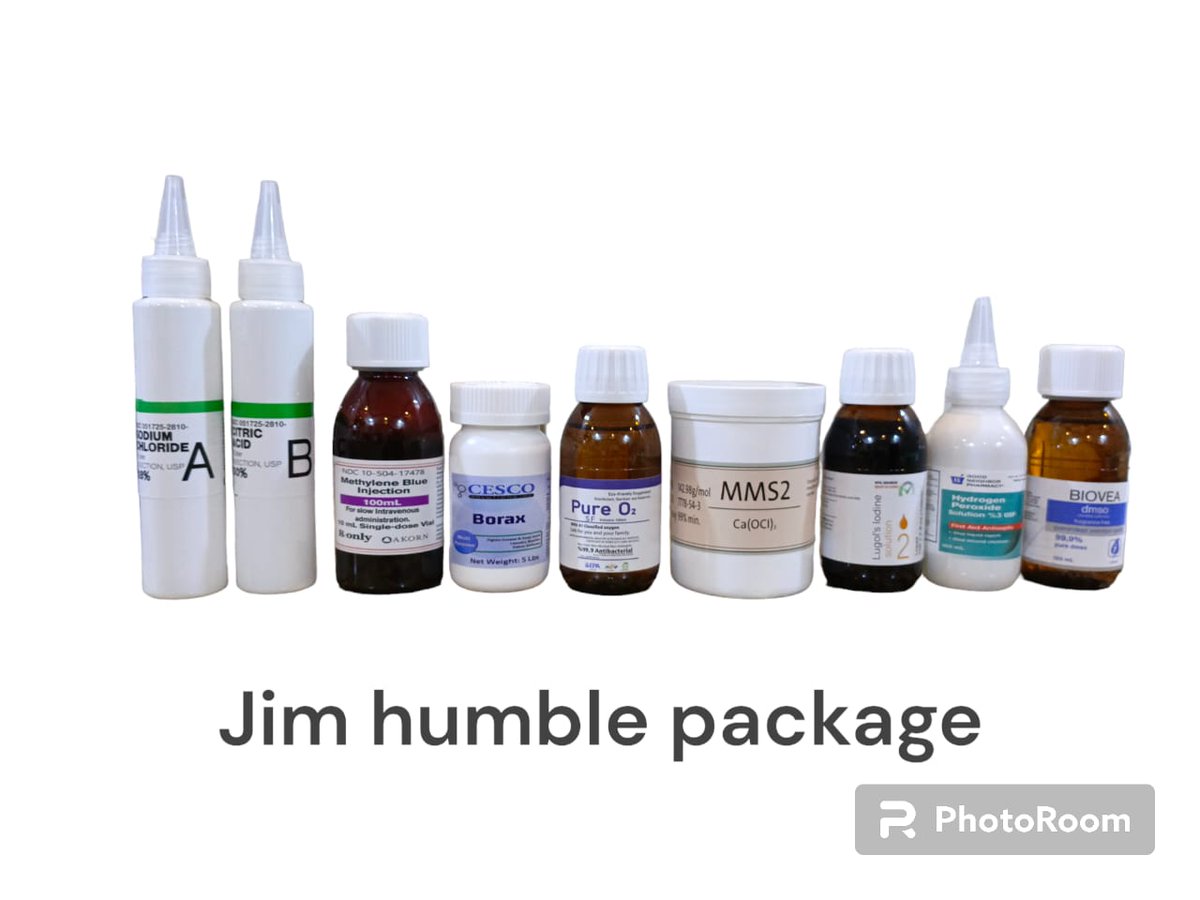 أسعد الله أوقاتكم 🌹
لكل من يعاني من مرض أو مشكلة صحية ولم يجد لها علاج بغض النظر عن ماهية المرض والمشكلة .
إن أراد علاجها دون أن تشخص أو تعرف ماهي فعليه بهذه المواد مواد جم هامبل .
CDS
MMS2
DMSO
ويضاف اليهن 👇
الميثيلين بلو 
البوراكس
الكيروسين
الإيفرمكتين 

هذه مجموعة متكاملة من