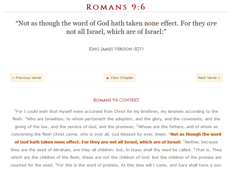 <a href="/JaksMimi2/">Emily ⚔️🛡️🙏🏽 Wait. What?</a> "Who are Israelites; to whom pertaineth the adoption"

“Neither, because they are the seed of Abraham, are they all children: but, In Isaac shall thy seed be called.”Romans 9