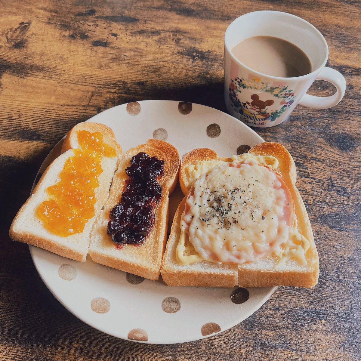 朝ごぱん欲張りトースト🍞