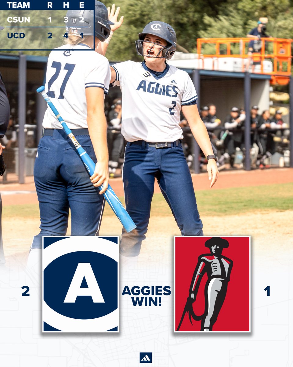 𝐒𝐖𝐄𝐄𝐏 𝐒𝐀𝐓𝐔𝐑𝐃𝐀𝐘 🧹🧹🧹 The Ags score twice in the sixth to pull off the comeback and complete the sweep! #GoAgs