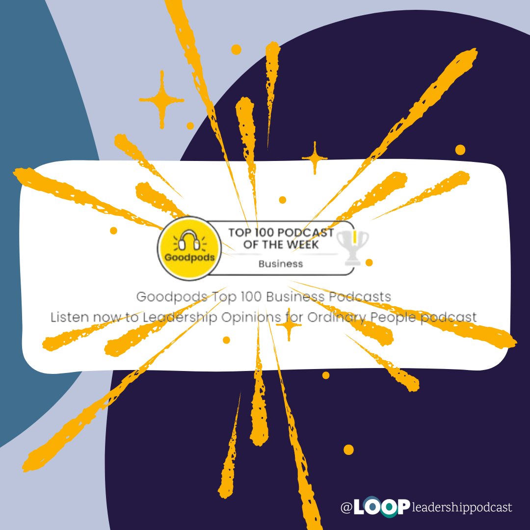 LoopLeadership's tweet photo. @GoodpodsHQ Only the top podcasts of the week! https://t.co/NPGyhLLOIj