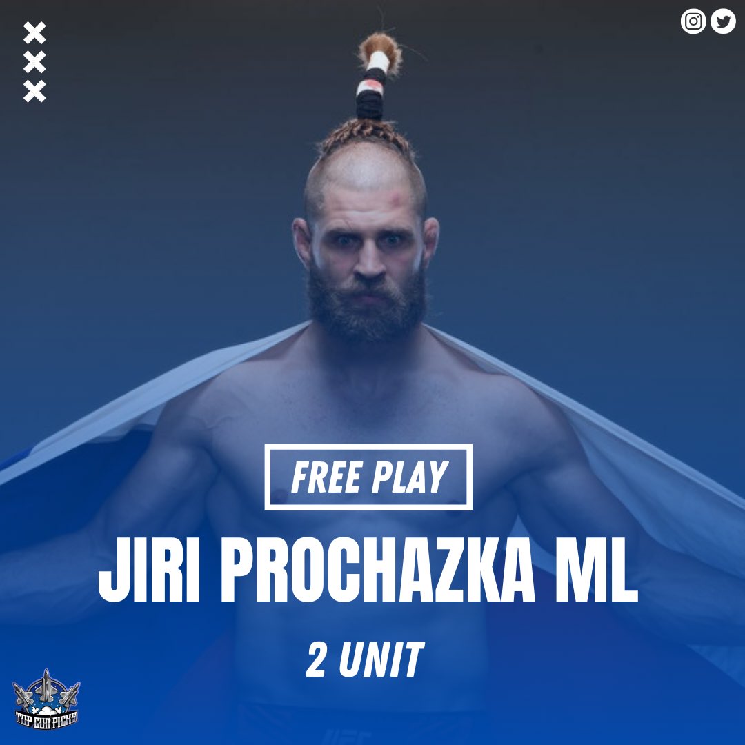 TopGunPicks's tweet photo. FREE UFC COLLAB W @CageSide 🥊🥊

2 UNIT🔒
🥊J. PROCHAZKA ML

LETS CASH BACK TO BACK!🔥
241-165 IN OUR LAST 406 (60%)💰

Make sure to go check them out they swept UFC 299 and haven’t lost tonight!

LIKE IF YOU’RE WITH US!!👇
#GamblingX #NBA   #UFC300 https://t.co/SlDWhcjO7C