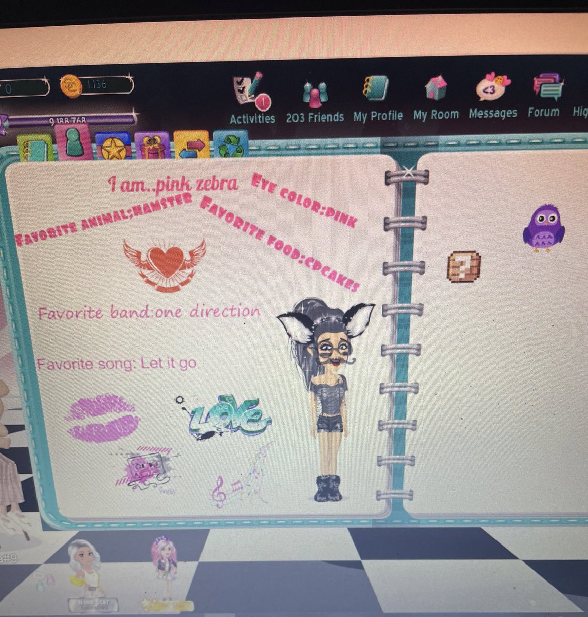 my old moviestarplanet biography 😭😭