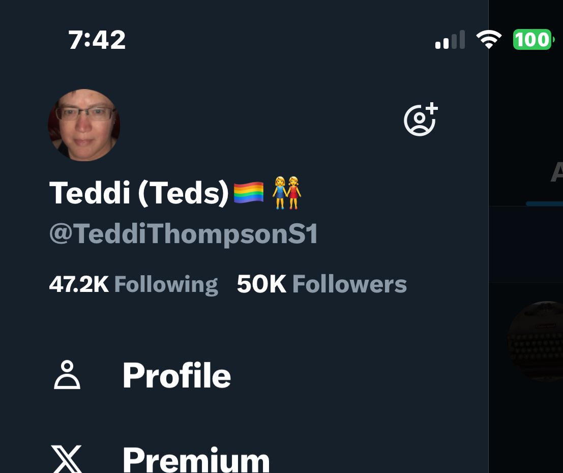Wow y’all. When I joined this app I just wanted to connect with a few like minded people. I never imagined over 50K. Thanks for following this wild and crazy semi old bitch. Love y’all.😂🥰💜😘
