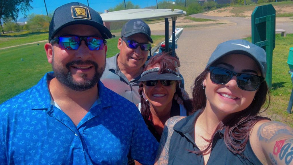 CanChaserFergie's tweet photo. Great time golfing with good friend today! Besides the coyote and squirrels, we saw a cute little gosling tucked under her mamas wing 🙂#AzGolfGirl #Golf #Golfer #Outside #Happy #Sunshine #Spring #Smile #Exercise #OdysseyPutter #Ping https://t.co/EAq2FSqTbk