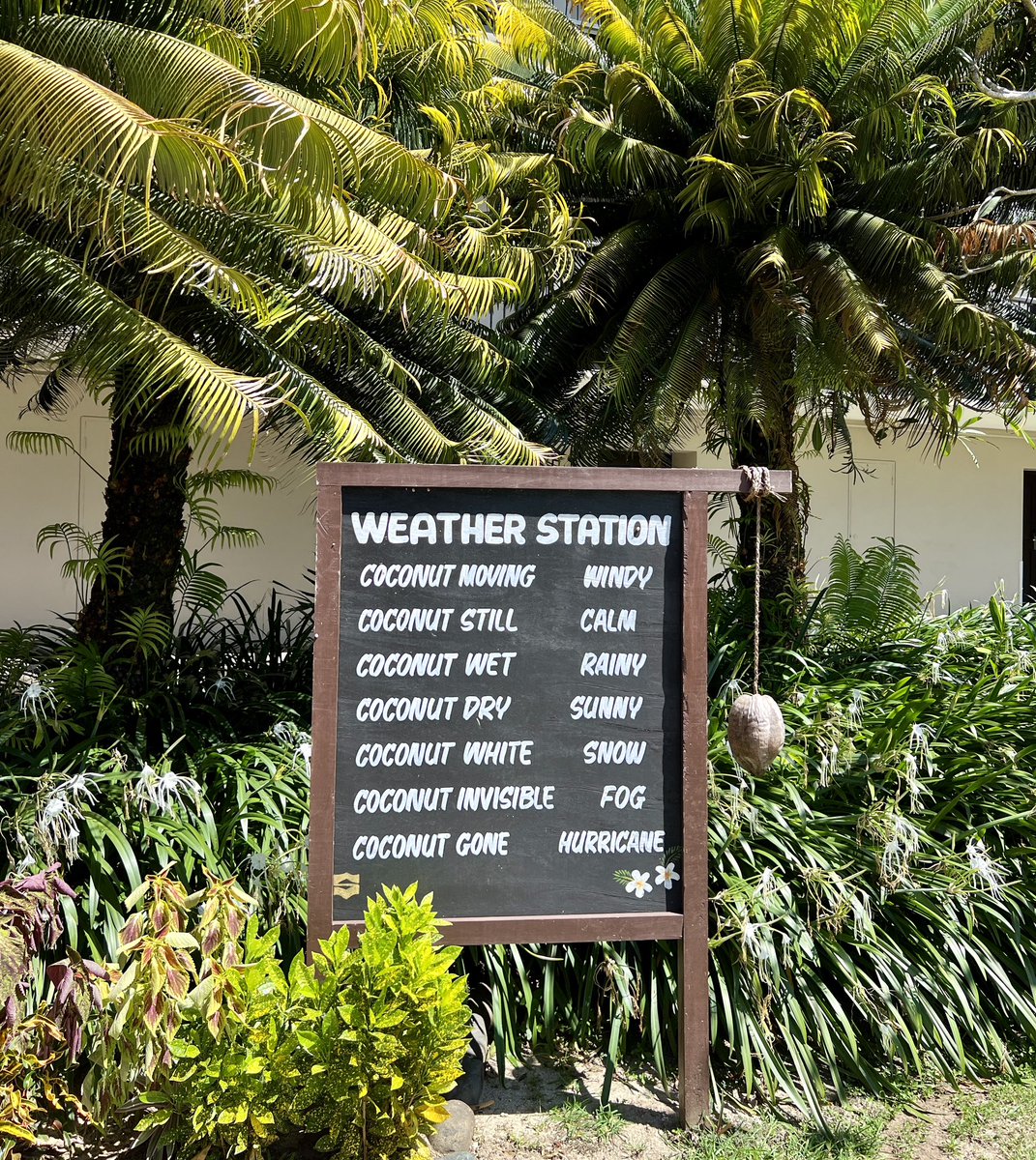 Fijian weather station! 🥥