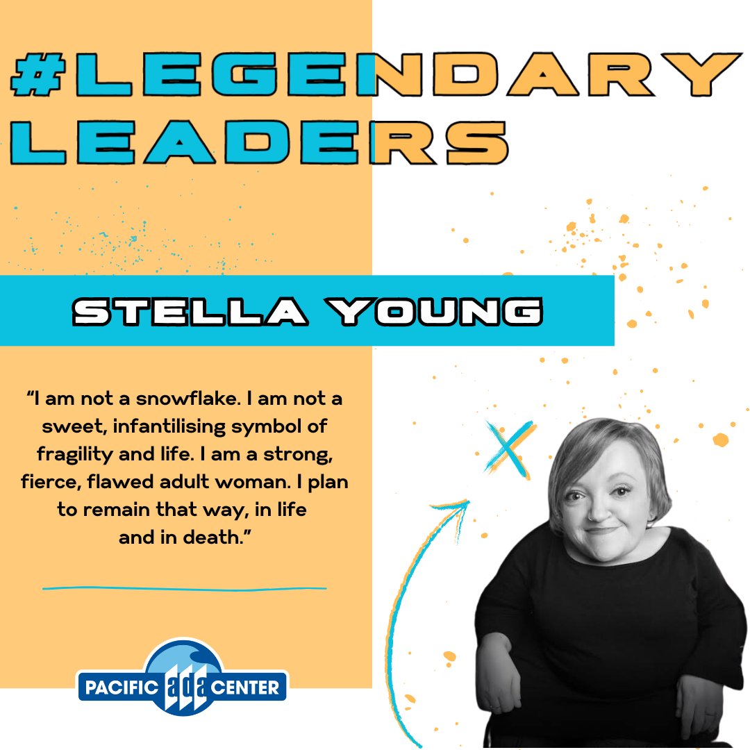 Stella Young was an amazing disability rights activist and comedian who fought hard for inclusion and accessibility. Let's keep her spirit alive by pushing for a more inclusive society. #DisabilityRights #InclusionMatters #StellaYoung