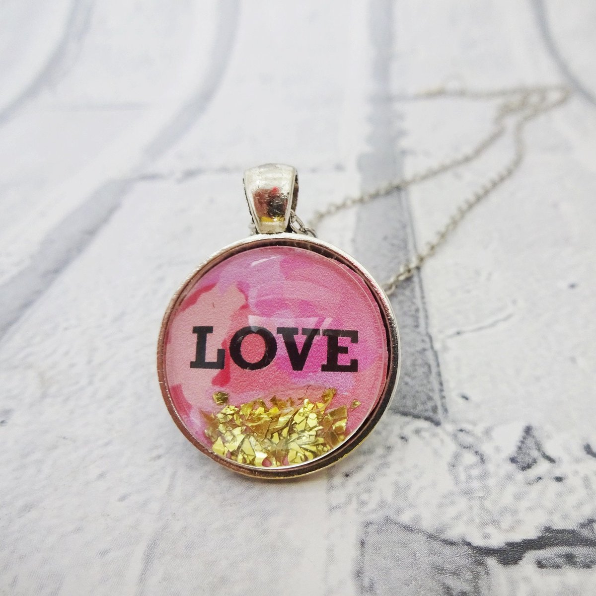 Love quote necklace, Romantic quote pendant, Glass pendant, Romantic gift for her, Love pendant, Love necklace, Valentines, Wedding, Q1 tuppu.net/edf5fe97 #Shopsmall #SMILEtt23 #Handmade #Etsy #RomanticGift