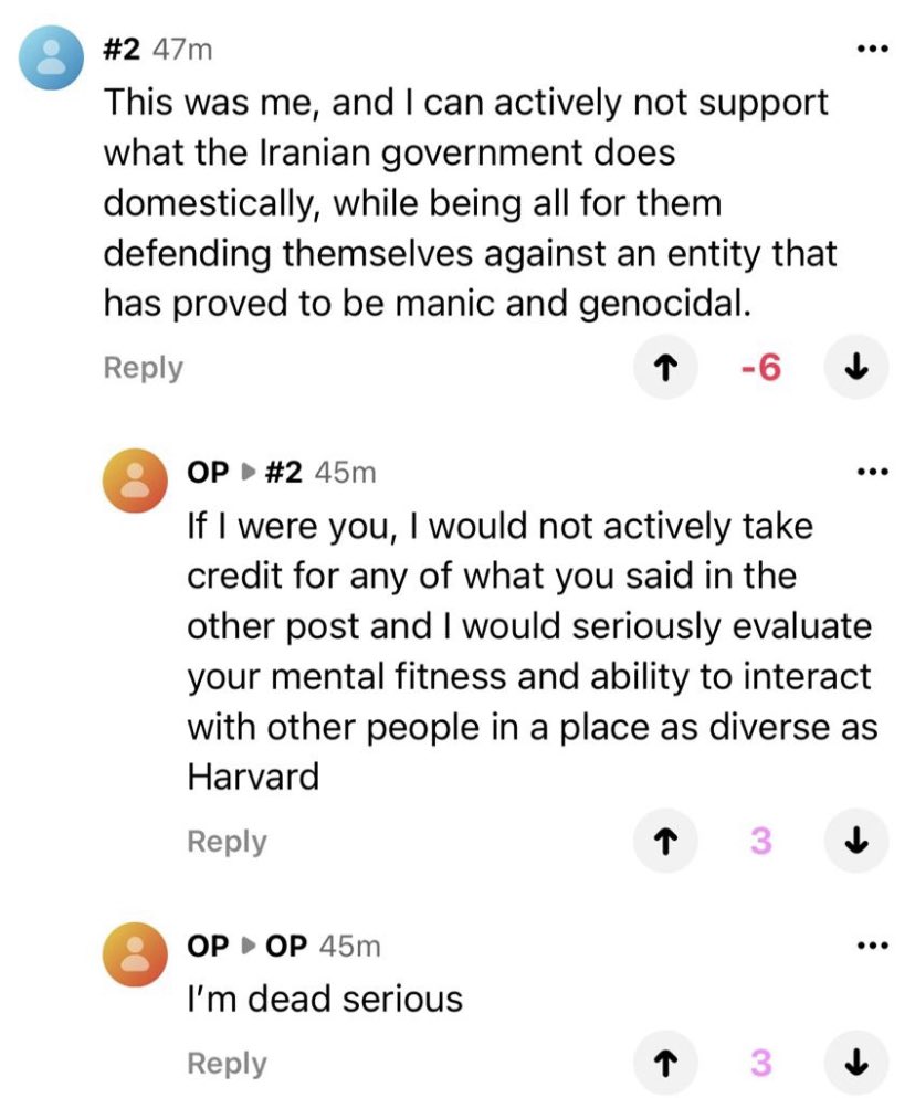 As Jews around the world pray for Israel’s safety tonight, Harvard students take to social media to praise Iran, Hezbollah, and the Houthis. If these terrorist-supporting classmates are America’s future leaders, we are in serious danger.