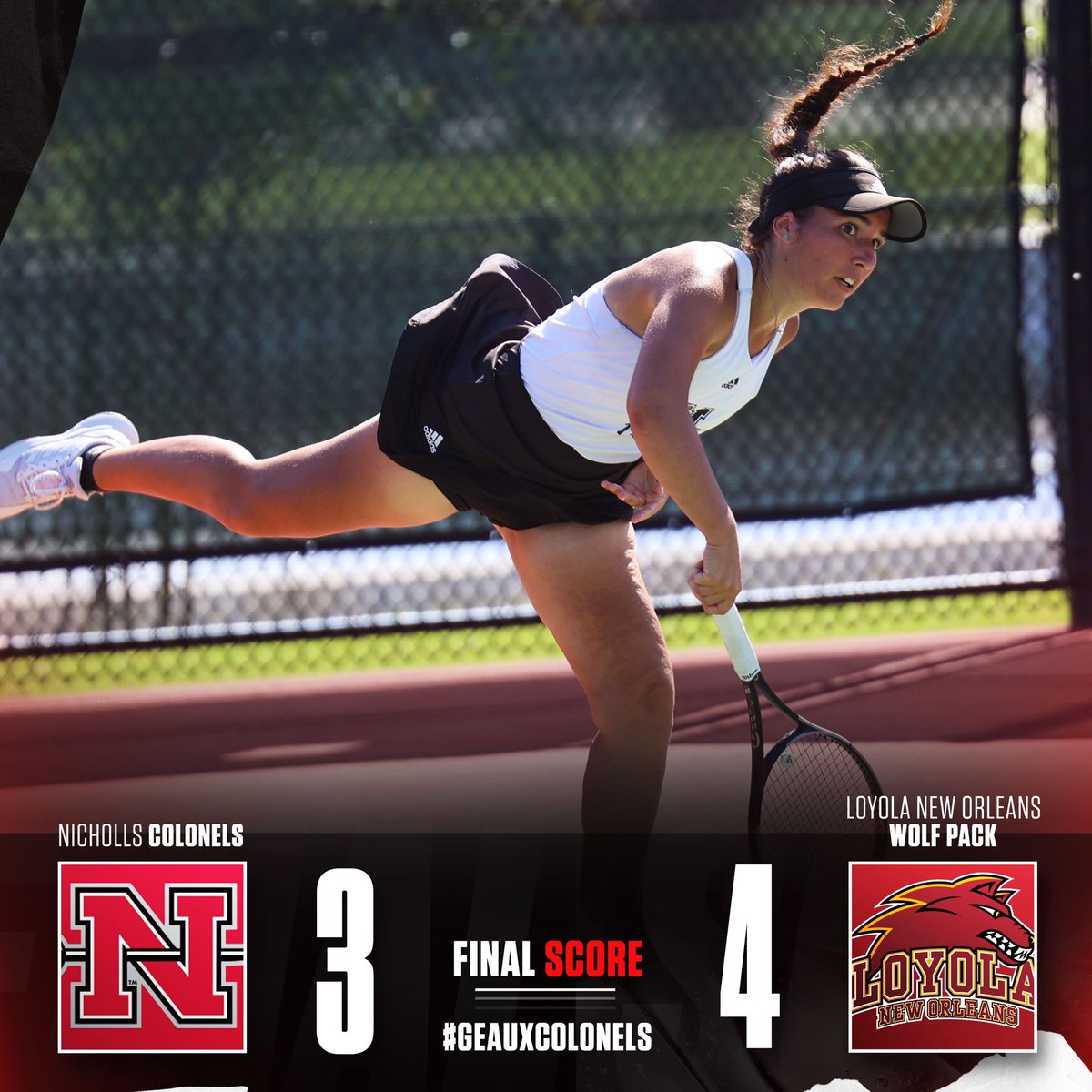 Seniors Carla Bouygues, Dareen Hassan and Lea Grinberg pick up singles wins on Senior Day #geauxcolonels