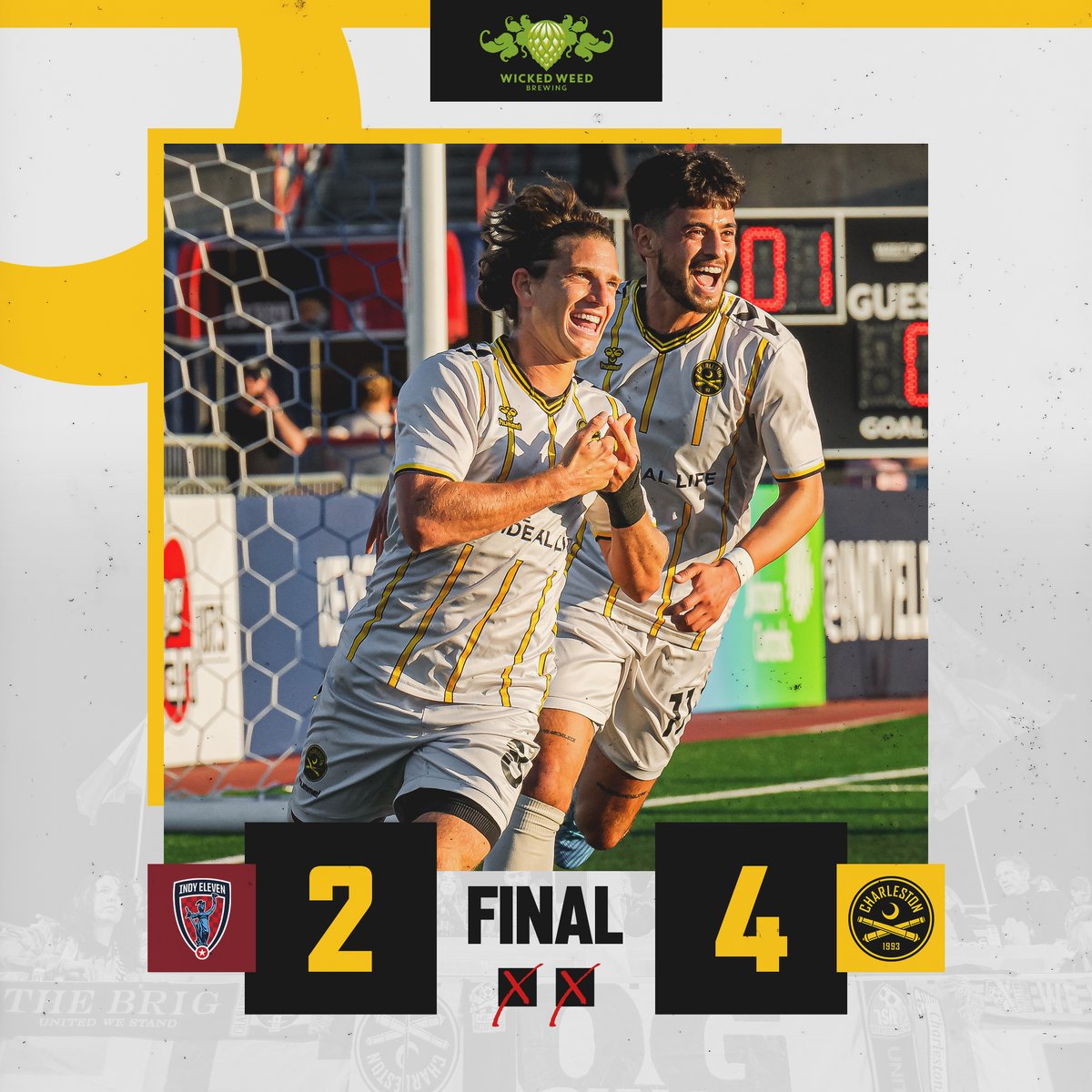 FT ⏱️ | COMEBACK COMPLETE! VICTORY IN INDY ✅

⚽️ @ycazaemilio 
⚽️ @Nmarkanich 
⚽️ Own goal
⚽️ MD Myers

#INDvCHS | #CB93 #FortifyAndConquer