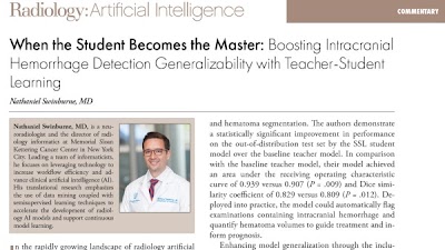 Radiology_AI's tweet photo. Considering a semi-supervised learning model for intracranial hemorrhage detection/segmentation using out-of-distribution head CTs https://t.co/ediYdYMhyo @MSKCancerCenter #NeuroRad #DeepLearning #semisupervised https://t.co/Hb1xgmdlGw