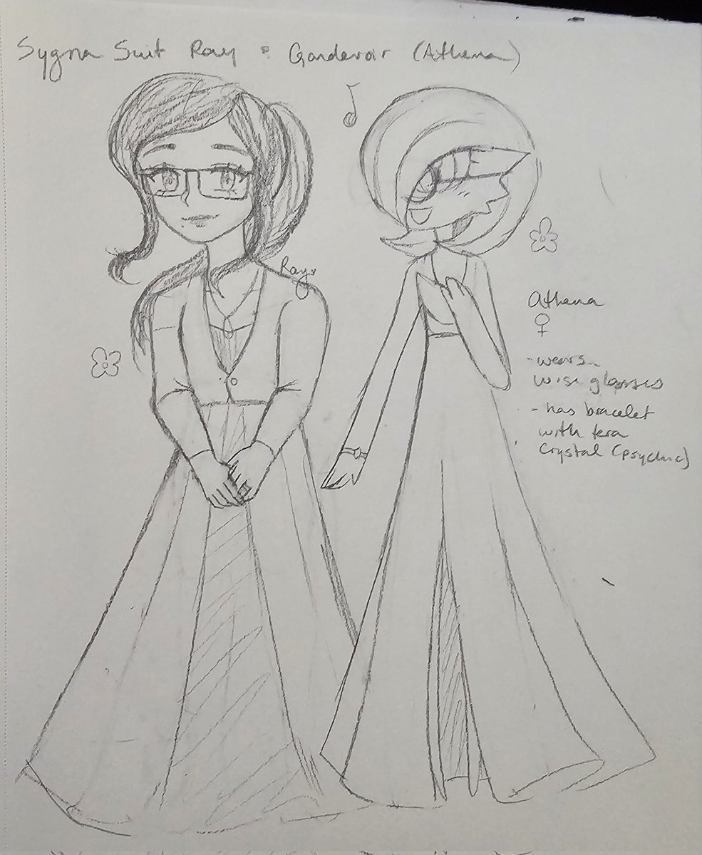 [#PokemonOC #SygnaSuit #PokemonMasters] Ray gets another Sygna Suit, and this time she teams up with her Gardevoir, Athena!

Athena was one of the main members of Ray's team in Paldea.  She was very clever, a great friend to Ray and her team, and she became a Paldean Champion!
