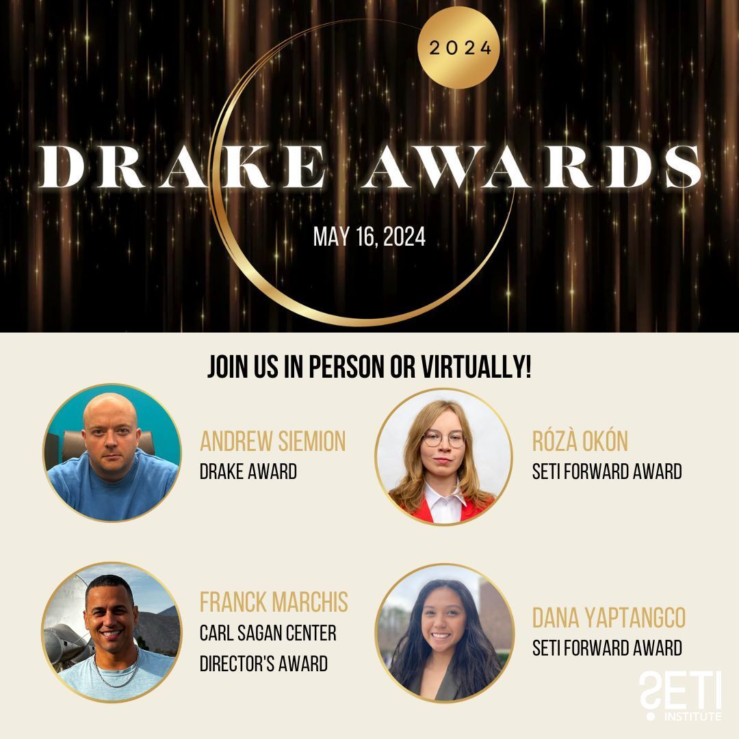 2024 DRAKE AWARDS  May 16, 2024   Hosted by @GoAstroMo   6:00PM PT IN-PERSON • 6:30PM PT VIRTUAL @ComputerHistory Museum in Mountain View, CA   IN-PERSON TICKETS: buff.ly/3U0EhsC VIRTUAL TICKETS: buff.ly/3TPCkzm
