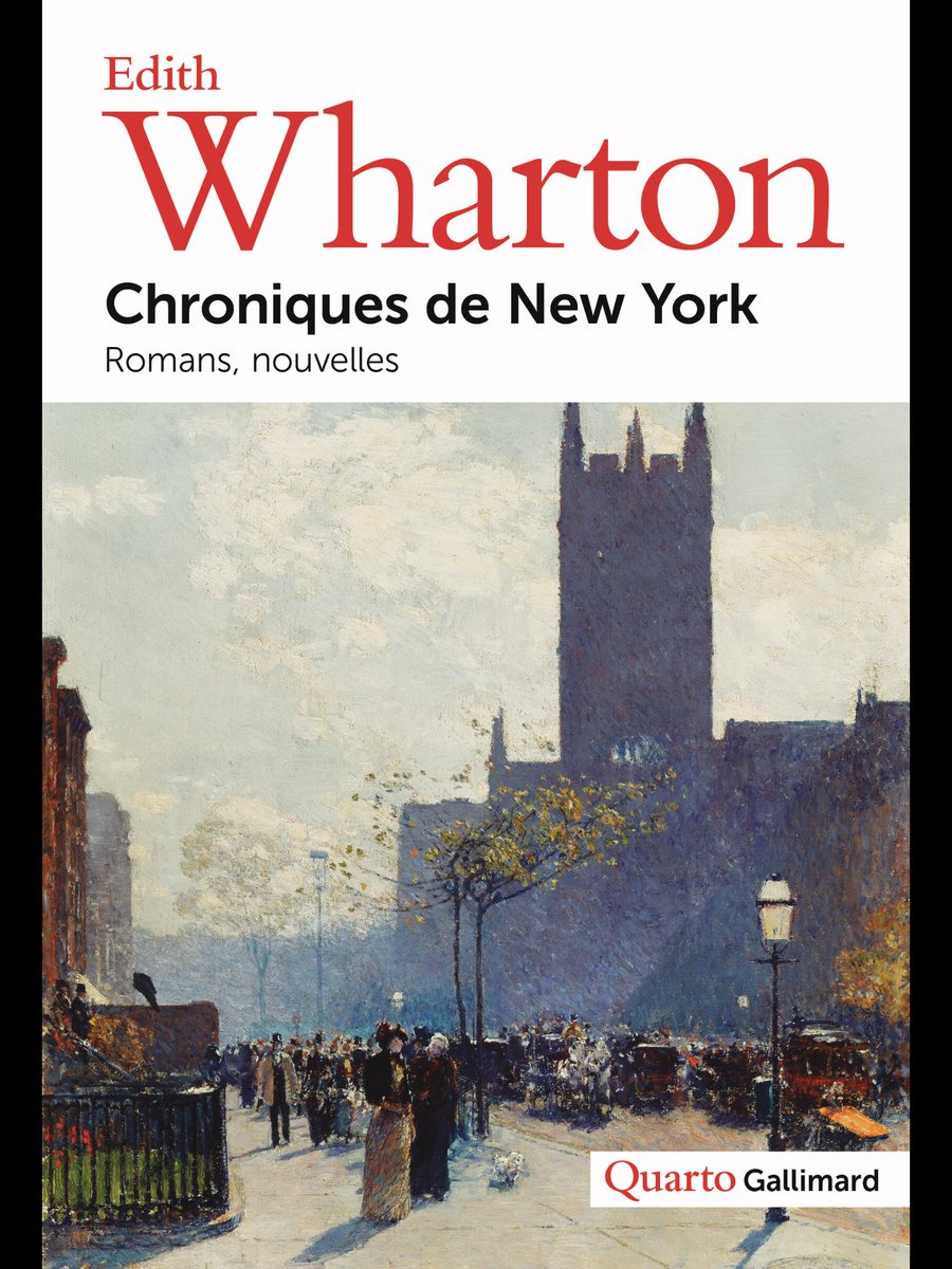 La couverture du prochain Quarto Gallimard, l’excellente Edith Wharton, disponible le 23 mai… 😍