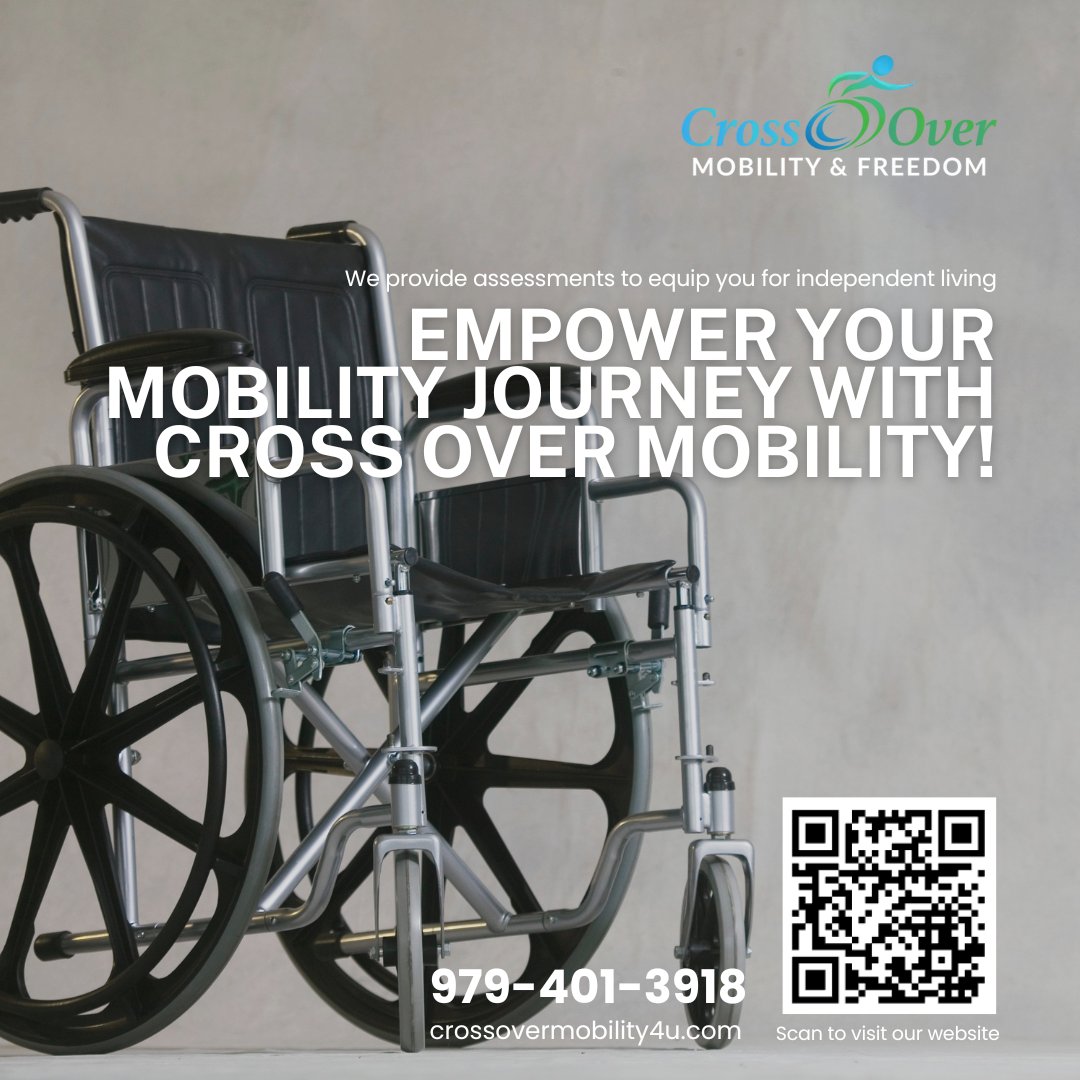 Take control of your mobility journey with Cross Over. Our team is here to guide you every step of the way. #TakeControl #CrossOverMobility