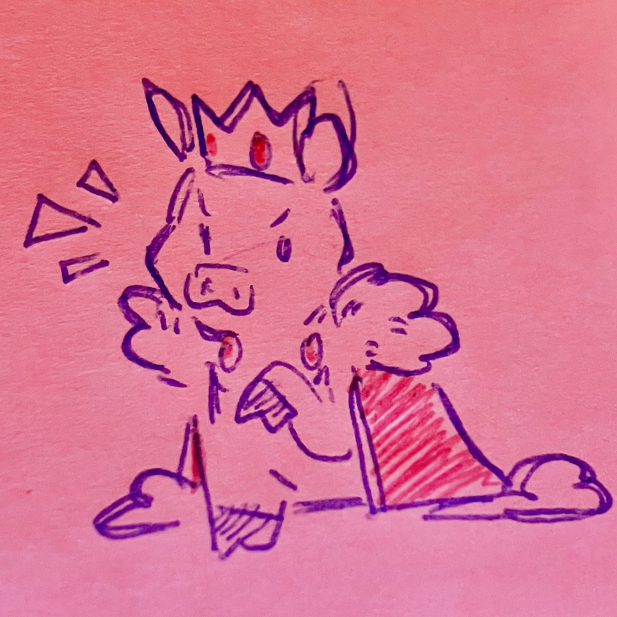 Doodling a tiny encouraging Technoblade by my to-do list in my workspace has been a surprisingly effective way of keeping me on-task