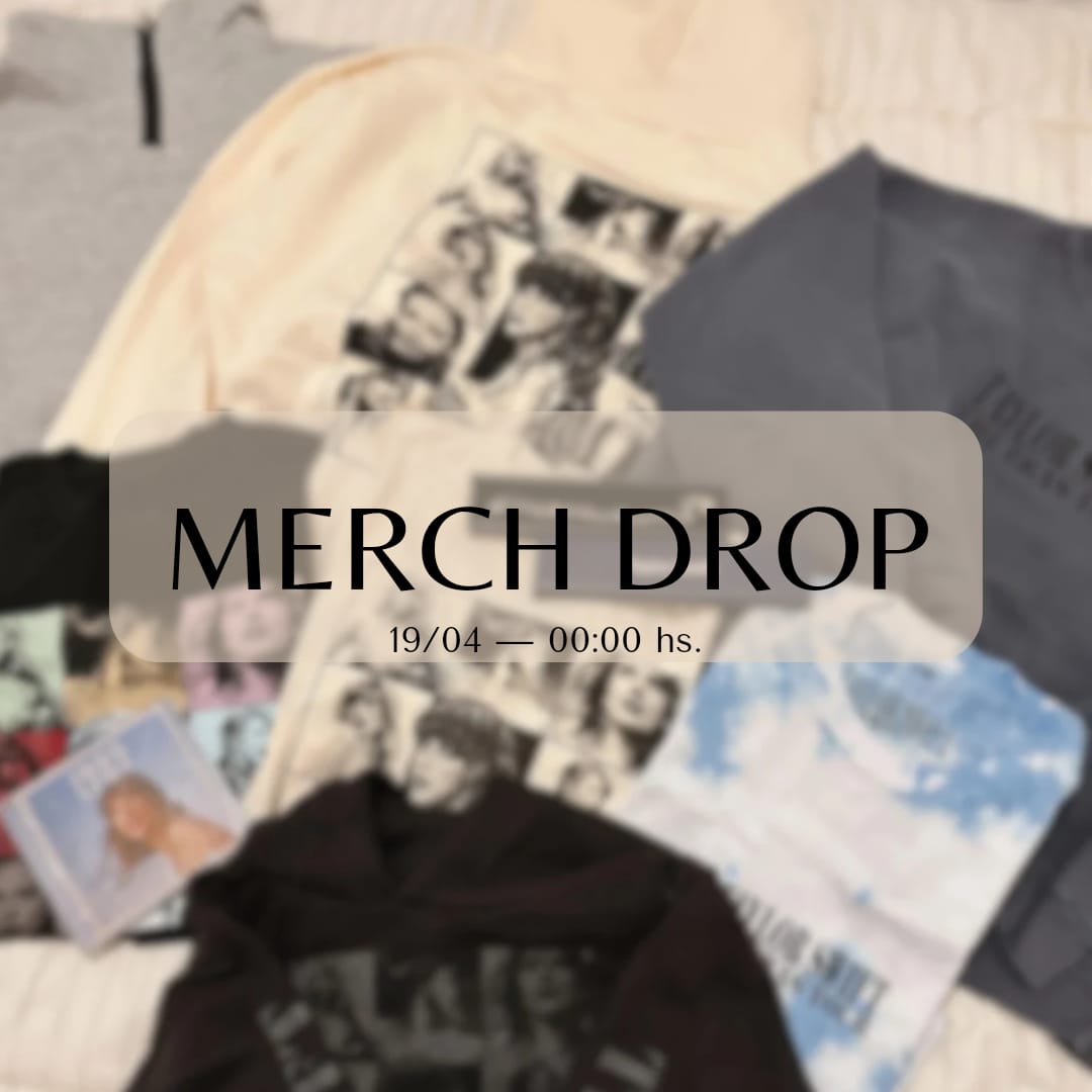 TayUpdatesARG's tweet photo. ‼️El próximo 19/04 a las 00hs se va a liberar merch oficial remanente del Eras Tour en Argentina, remeras a 5.000 y buzos a 10.000! Las primeras 50 compras se llevan un álbum de Taylor de regalo! Venta hasta agotar stock! Link de compra en el ig de @superrockoutlet ! https://t.co/Qce3heRSRg
