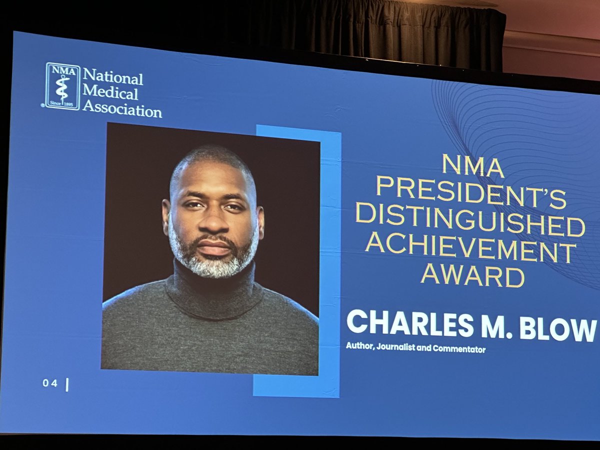 Mr Charles Blow—racial disparities in health are intentional he speaks on #stopandfrisk policies in NYC; #speakonit ⁦@NationalMedAssn⁩ #Colloquium2024