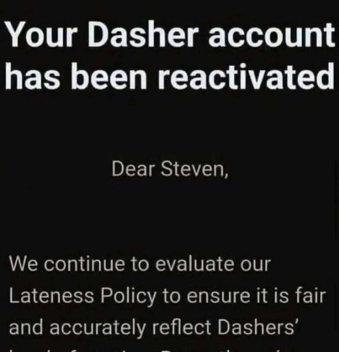 RECOVERY ACCOUNT

#doordasher #doordash #doordashpromocode #doordashdrivers #doordashpartner #dasher #dasher #dasherzvonfrankfurt #dashers #doordashmemes #sparkdriver #doordashdrivertipsandtricks #gig