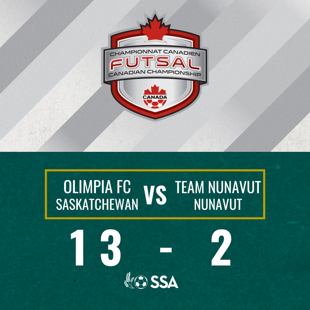 @Olimpiaskfc had a big win against Team Nunavut at the Futsal National Championships today! Way to go guys! #sasksoccer #soccer #futsal #soccerassociation #sasksoccerassociation #saskatchewan #soccerdevelopment #soccerlife #skrising #skproud