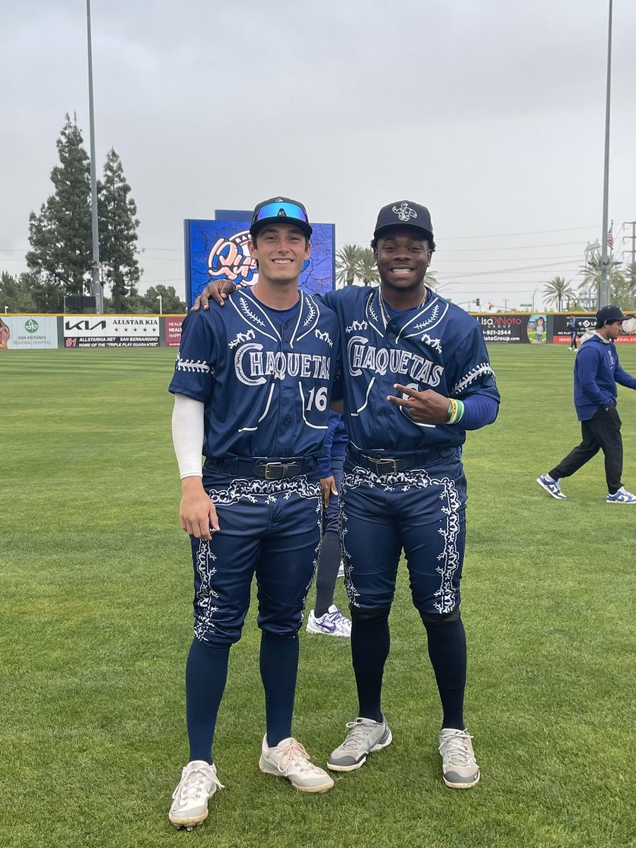 Zyhir Hope and Cameron Decker are looking good in their Chaquetas uniforms.
