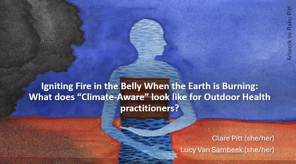 Excited to be heading to the Outdoor Health Australia forum today, held on the land of the Oysterbay Nation of lutruwita 🌊

Lucy Van Sambeek and I will be offering a discussion on climate-aware practice and hosting a climate cafe.