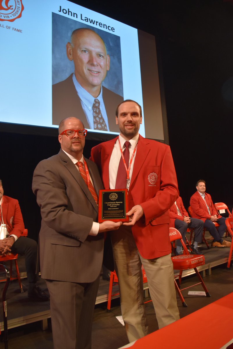 A great evening celebrating some true Chaminade legends! Congratulations to our newest Sports Hall of fame Inductees: The '92 State Champion Tennis Team, Jason Richarz '98, Ben Bishop '05, Matt Estlund '09, Miss Emily Byrne, and John Lawrence!