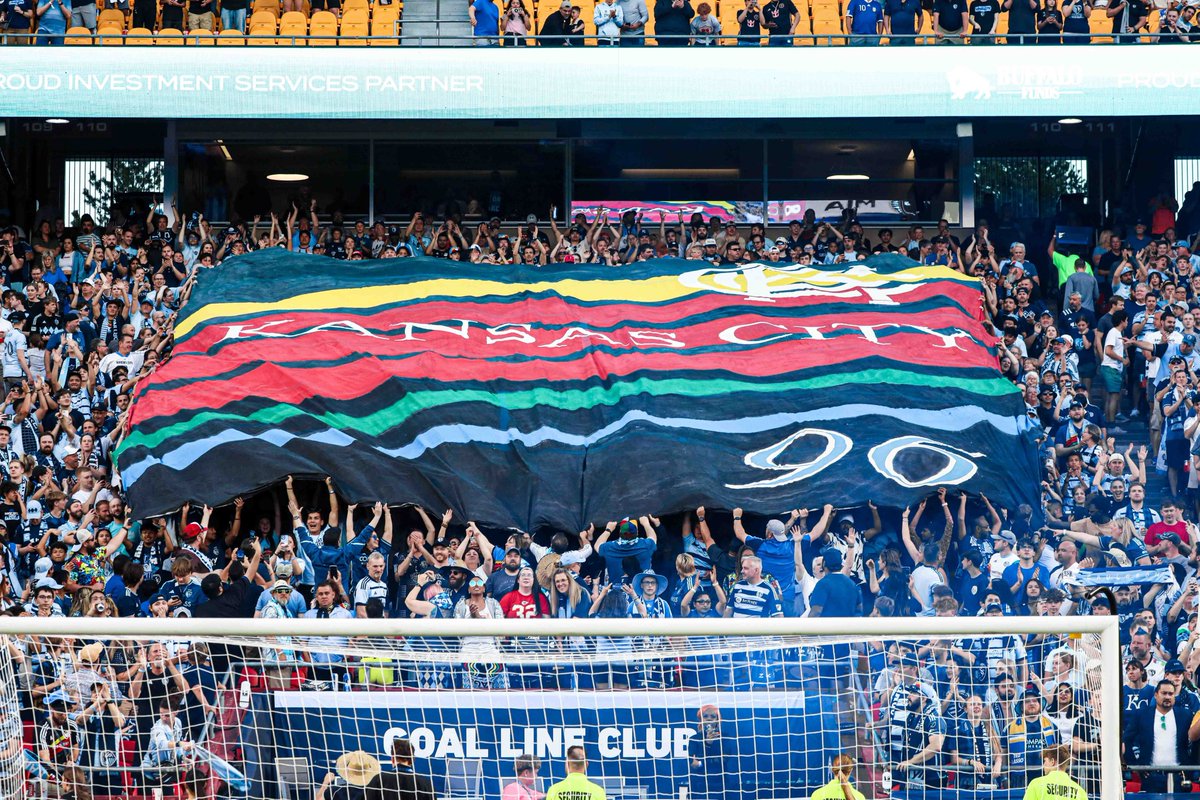 SportingKC's tweet photo. Always with us, since '96 🤝 @KCCauldron 

#SportingKC | #SKCvMIA https://t.co/158faq8YRv