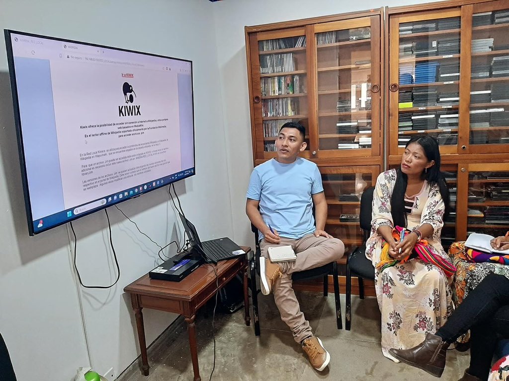 guc_wikipeetia's tweet photo. 🛠️🧑🏽💻| Presentación de ajustes y adecuación de la red local para Wikimedistas Wayuu 🌐 #wikimedistaswayuu👩🏻💻 #wikipeetia #redlocal #wayuu https://t.co/GpsFOUtGQz