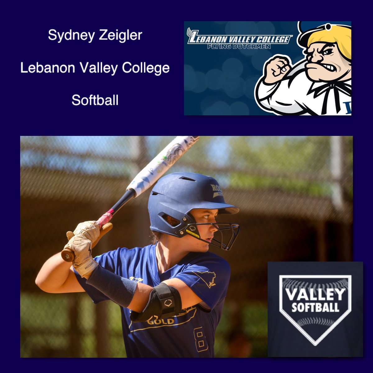 Congratulations to Sydney Zeigler on her commitment to further her education and softball career at Lebanon Valley College! Your ROCK family is so happy for you! #TogetherWeROCK #GoValley @SydZeigler2025 @LVCsoftball @LVCathletics @LVC @RockGoldVA16U