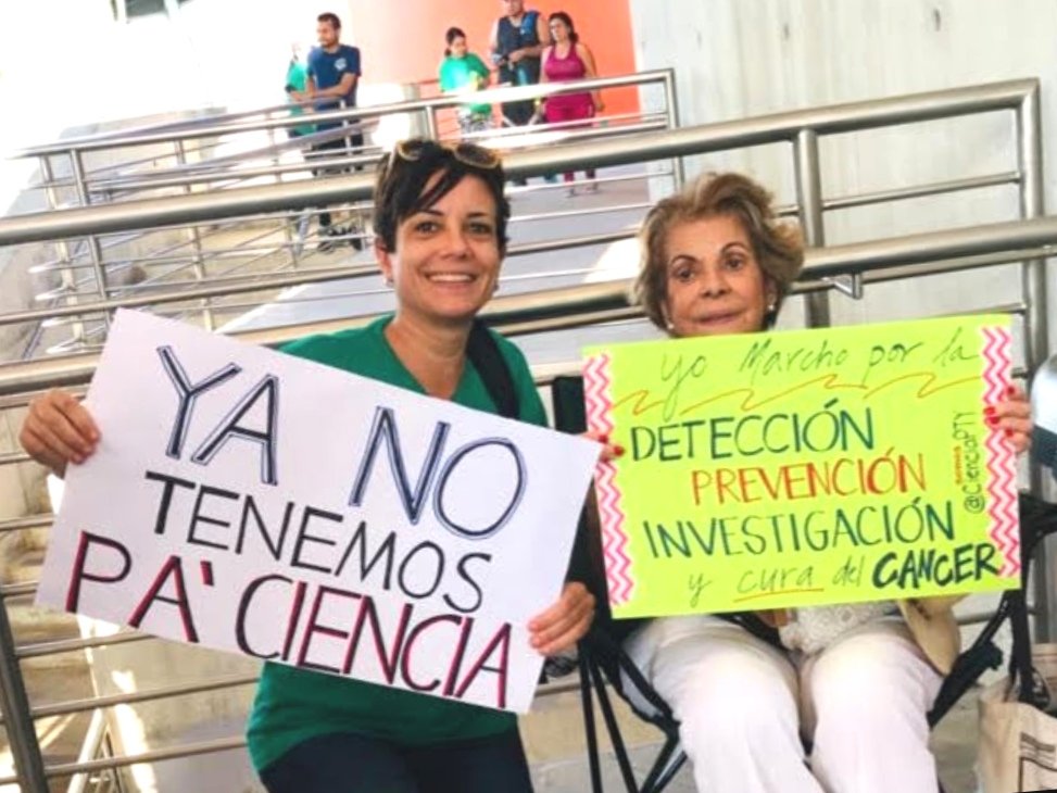 Mi madre, pionera de la medicina y las ciencias en Panamá, fue también una cheerleader de la Fundación Ciencia en Panamá @CienciaPTY y de la Marcha por la Ciencia 💜💜💜 #throwback