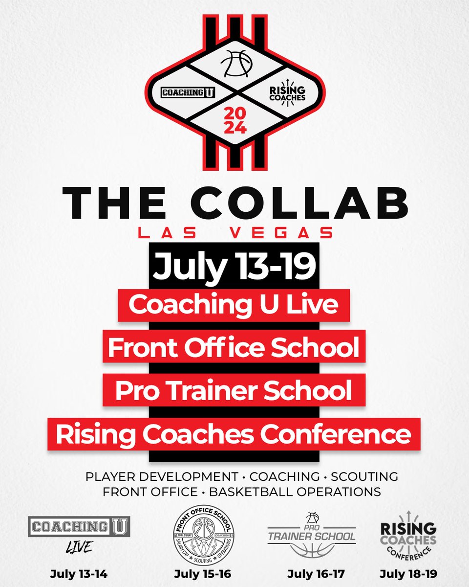 🏀 Introducing The Collab! 🤝 We have teamed up with @puresweat & @risingcoaches to offer you the most comprehensive learning experience in the world. 🎟️ Choose the pass that most interests you, or attend everything at a discounted price! 🔗 coachingulive.com/collab