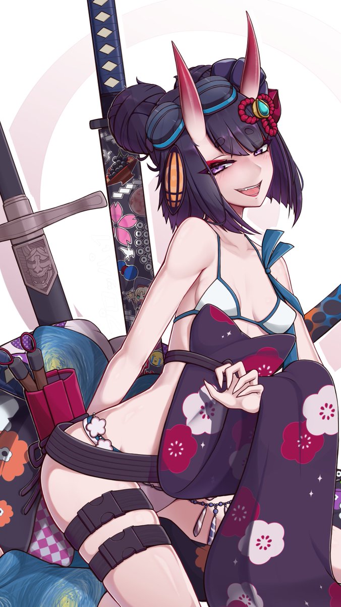 drew a friendly demon cosplaying a squid

#shutendouji #酒呑童子 #フェイト・グランドオーダー #FateGrandOrder #FGO