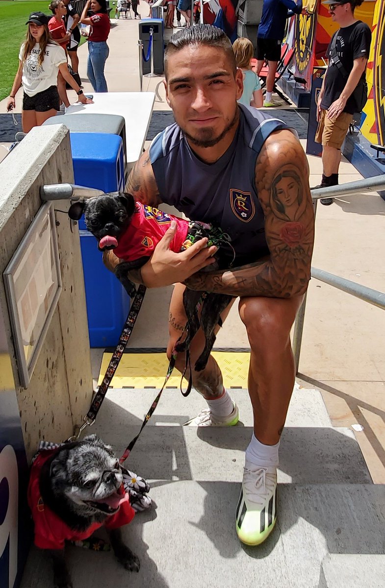 a2pugmom's tweet photo. Freens it's another @realsaltlake home game! Tonight we play the defending cup champions Columbus Crew. We say that won't make a difference with this guy on our team! Let's go Chicho! Let's go RSL, get in and get 3! #Padme #Ahsoka #RSLdogs #rslpugs #RSLvCLB #rsl #dalereal https://t.co/4OdRzXHZ6W