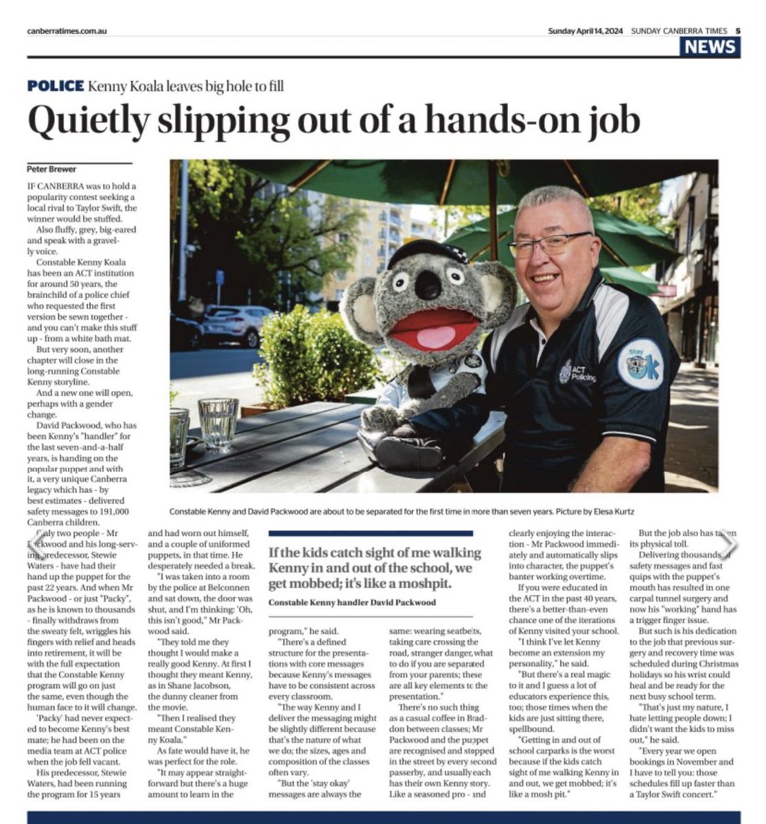 Proud to call this great Canberran a mate. Congratulations on a job extremely well done Packy <a href="/DavidPackwood/">David Packwood</a>