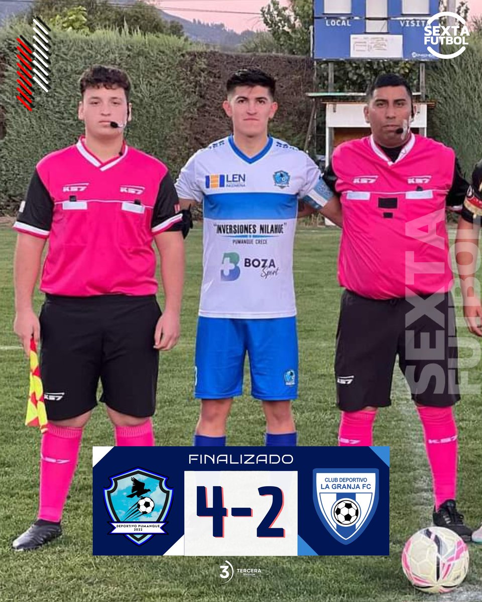SextaFutbol's tweet photo. #TerceraB 🔴🏆 Los Cóndores inician volando alto.

Entrenido encuentro en el Municipal de Pumanque. El Deportivo, venció a La Granja por 4-2. Gran poder ofensivo por parte de los albiazules.

#DeportivoPumanque 4-2 #LaGranja https://t.co/bS2RoqR5TC
