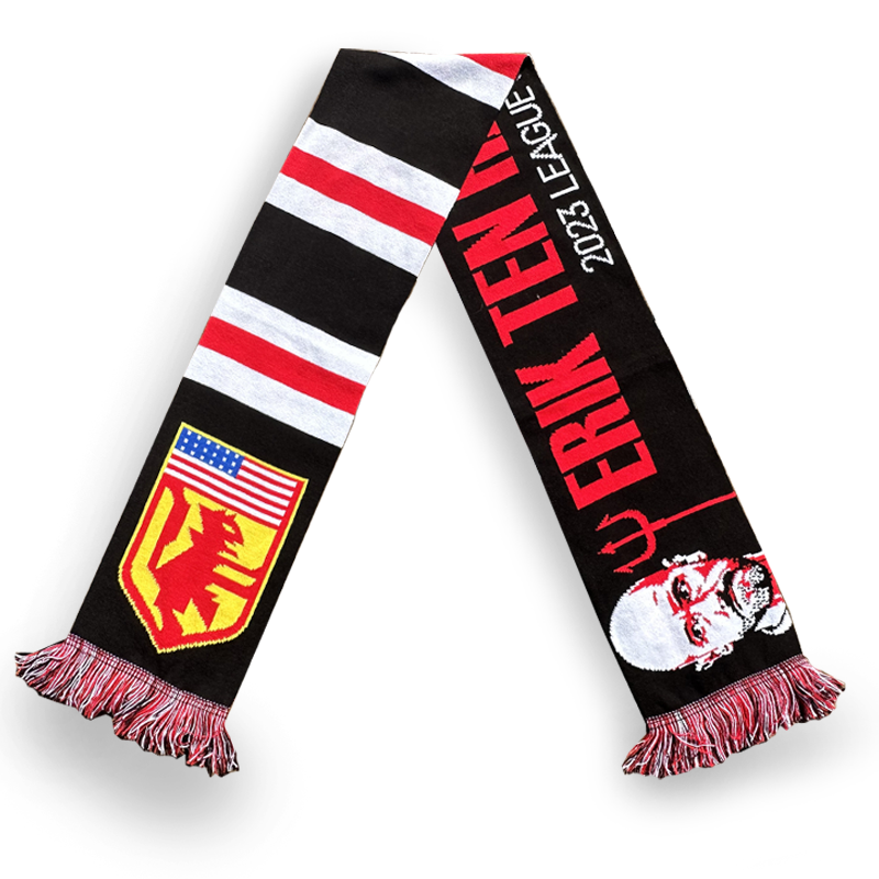 Erik ten Hag might be on the hot seat 🔥 Back the manager with the American Red Devils Red Army scarf 🧣on sale this week for $4.99 👀 #mufc 👉americanreddevils.store/products/ameri…