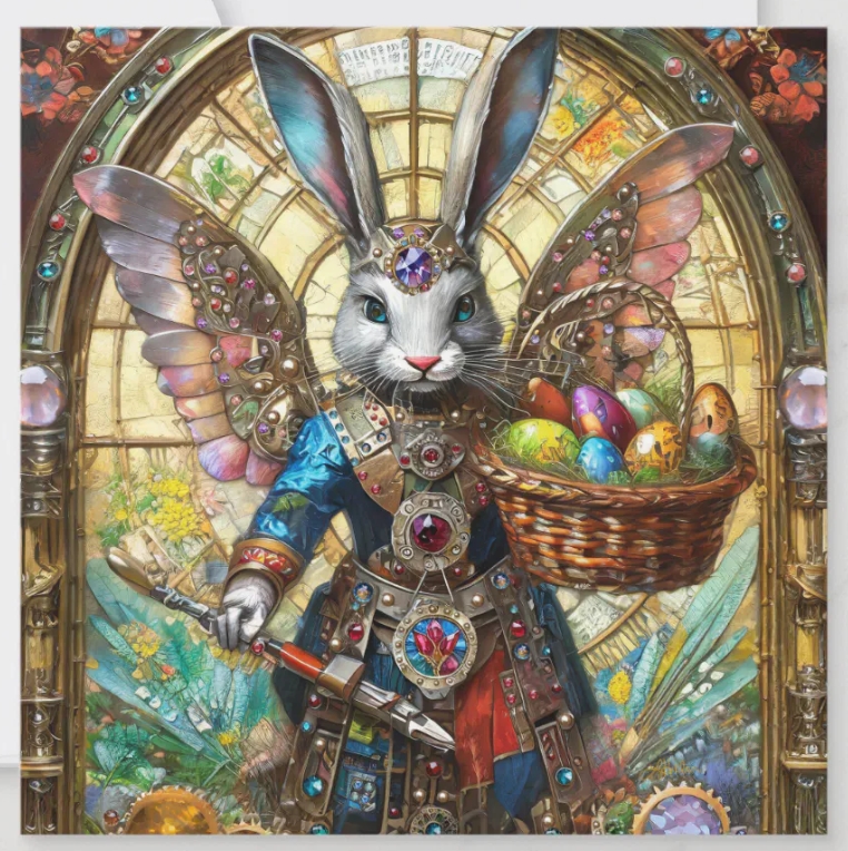 🐰⚔️🐰⚔️🐰 
Bunny Angels and Eggs Easter Card Collection
bit.ly/LeeHillerEaste…
#Easter #EasterBunny #rabbit #EasterRabbit #Angel #EasterEggs #easterbasket #gifts #giftideas #steampunk #holidays #card #greetingcard  #eastercards #holidaygreetings