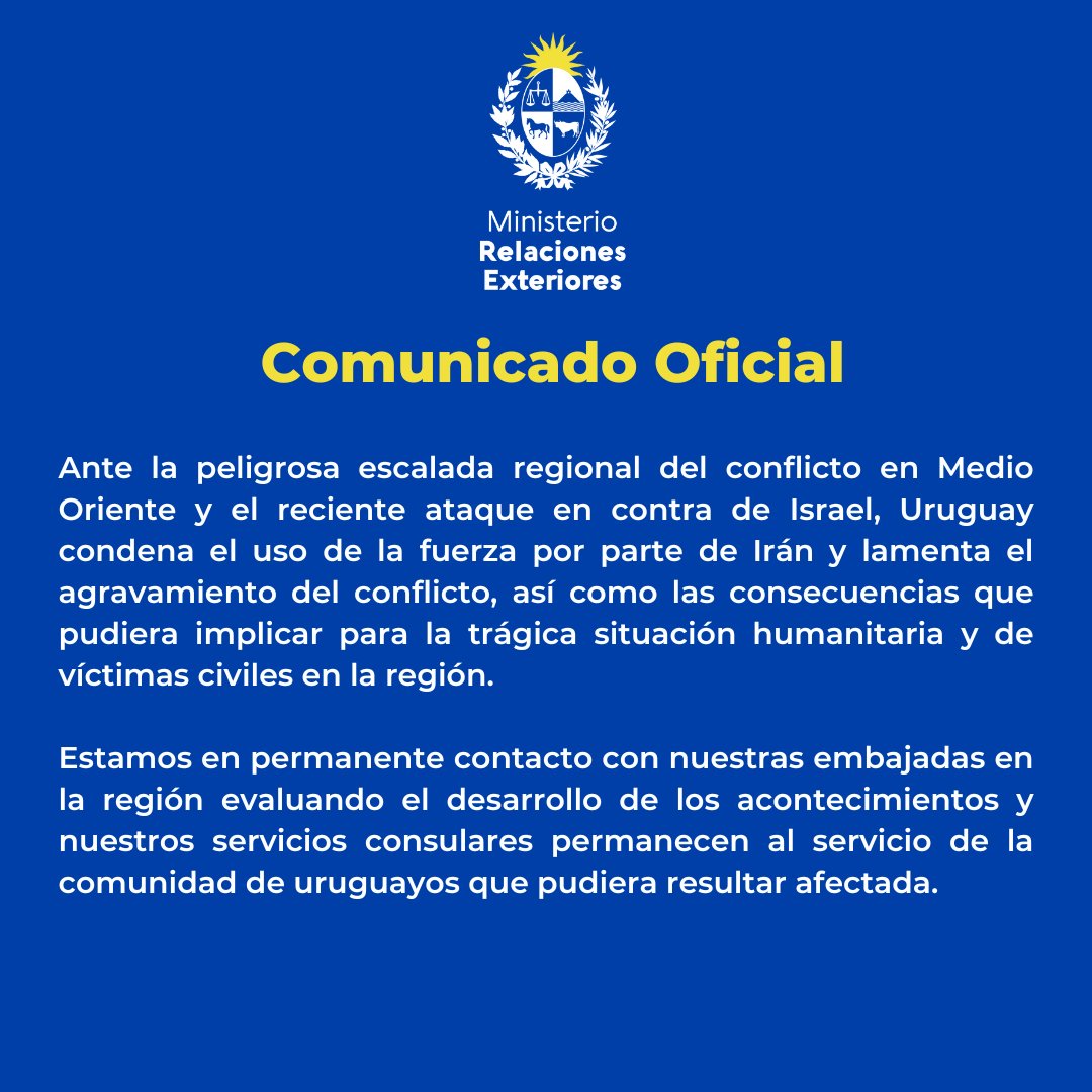 Cancillería Uruguay 🇺🇾 tweet media
