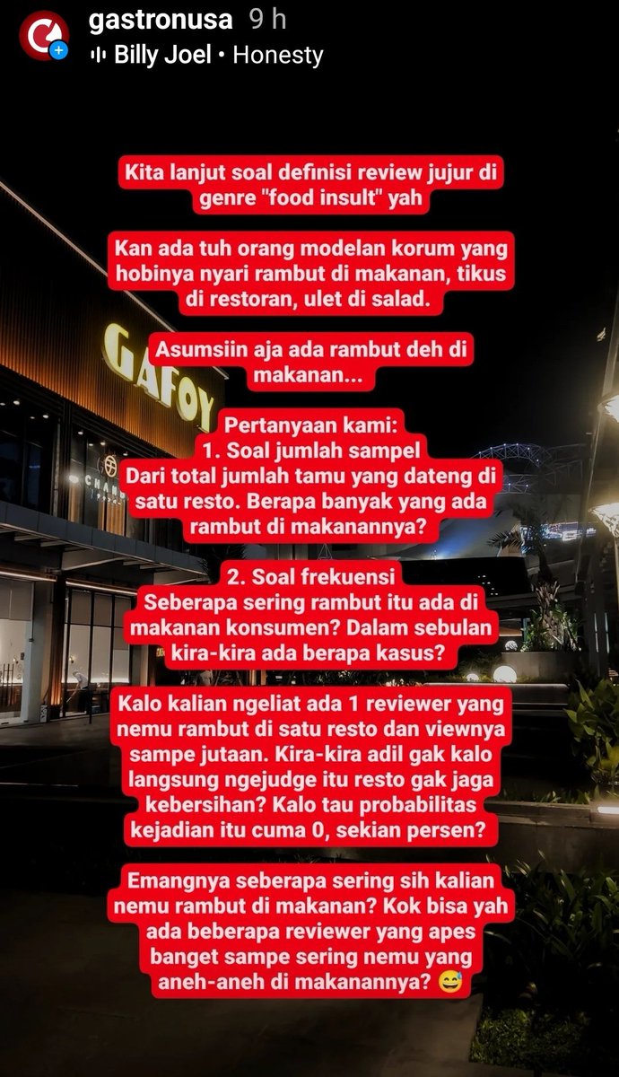 gastronusa's tweet photo. Ada yang bisa kasi tau, definisi review "jujur" itu apa? https://t.co/GxNLXZ7ipT