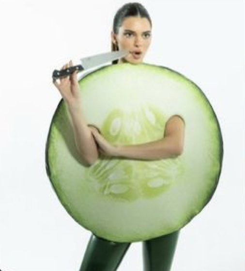 “You better not be a cucumber when I come back” 

Me