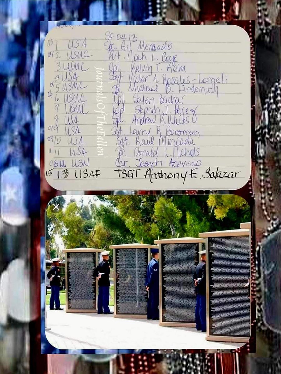 Attention Patriots let us Honor the Fallen that gave their all on this day April 13th during the GWOT. May they all Rest in Peace! SemperFidelis, ECasas #V1P10 #JOTF4035 #neverforgotten7049 #USMC #USA #USN #usaf #GWOTSevenThousandFortyNine #JournalsOfTheFallenGWOT37900