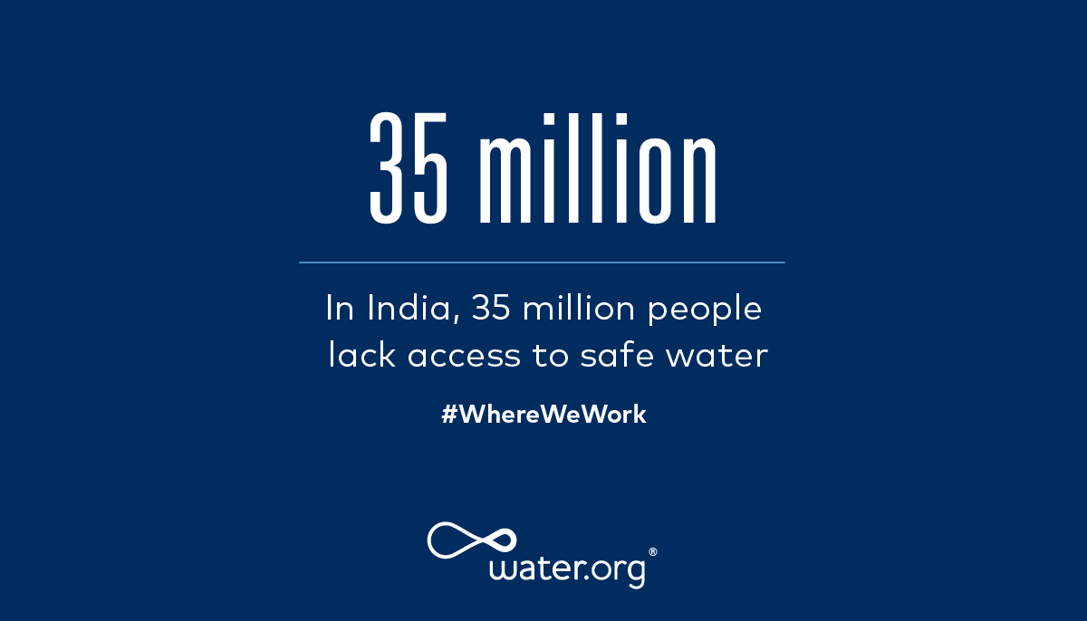 Together we can help change this. Give now to help empower families in India and around the world with lasting access to safe water. Water.org/givewatertw