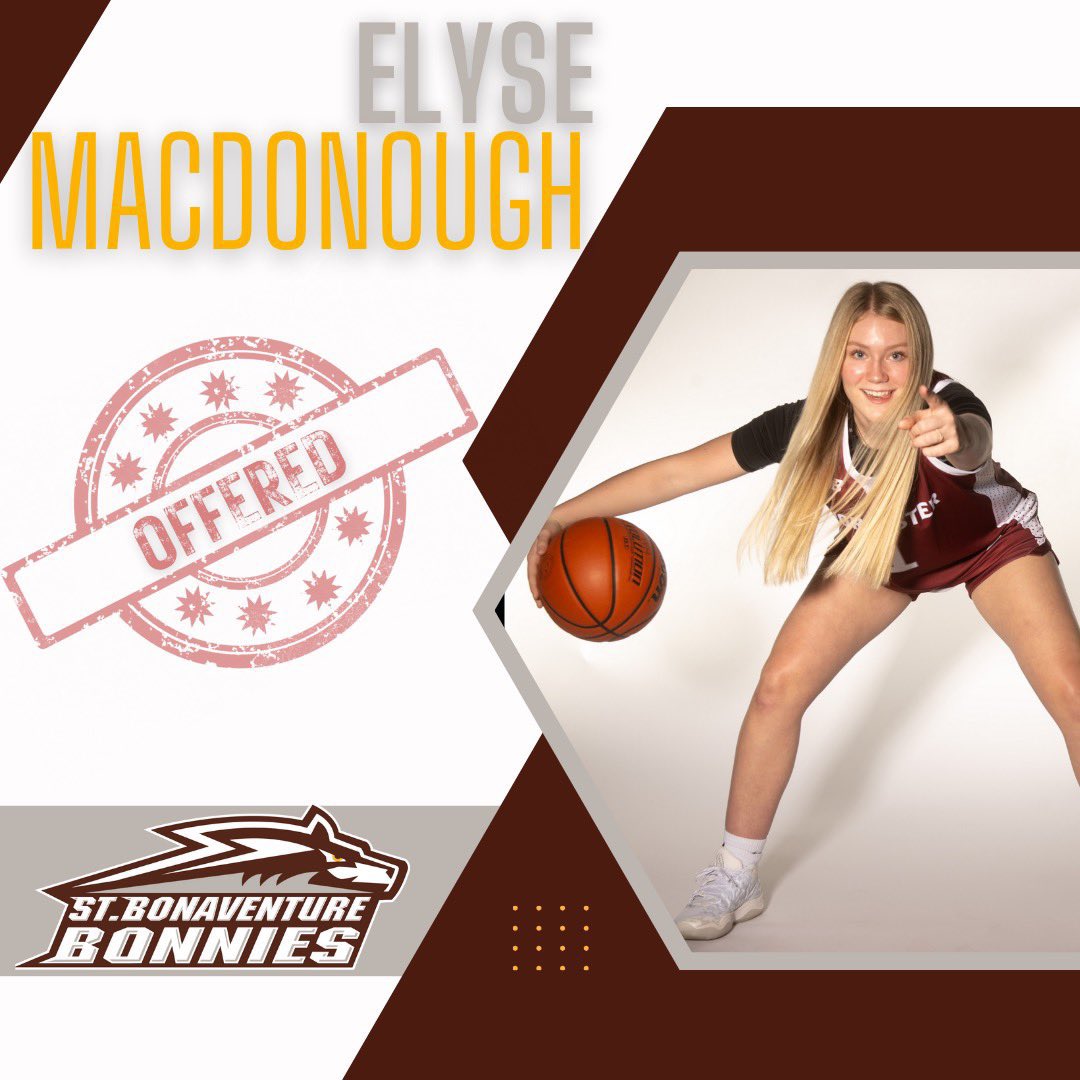 Congratulations to Bay State Jag 🐆 @ElyseMacdonough on receiving an offer from @BonniesWBB ‼️