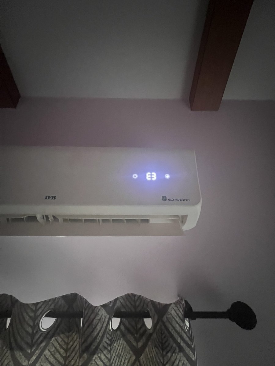 MauritiusDSilva's tweet photo. @IFBAppliances It's been a week since my AC repair, and I'm experiencing another issue this time it’s error codes F3 and E3.

@IFB_Care @IFBAppliances https://t.co/hlg8MroZ9R