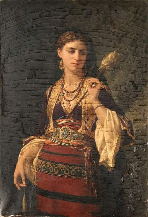 Charles-Emile-Hippolyte Lecomte-Vernet (1821-1900), A Young Greek Girl, Christie's.