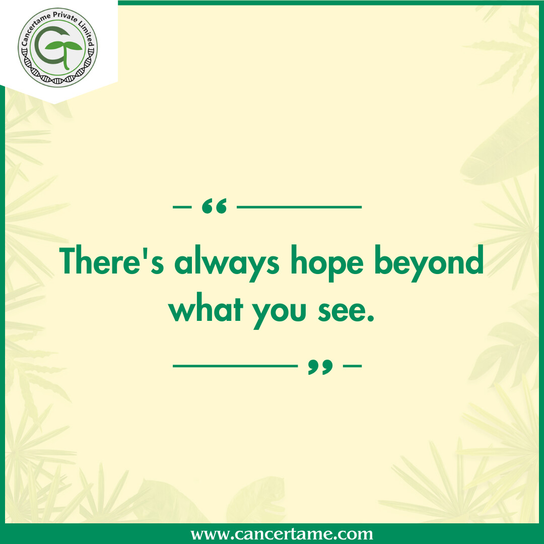 There's always hope beyond what you see.
For More: 
Visit: cancertame.com

#ayurvedalifestyle #Cancer #cancerfighter #cancerawareness #cancertreatment #cancerprotection #ayurvedic #cancerproblem #cancertame #ayurvedicproducts #AyurvedaLife #ayurvedaeveryday #herbal