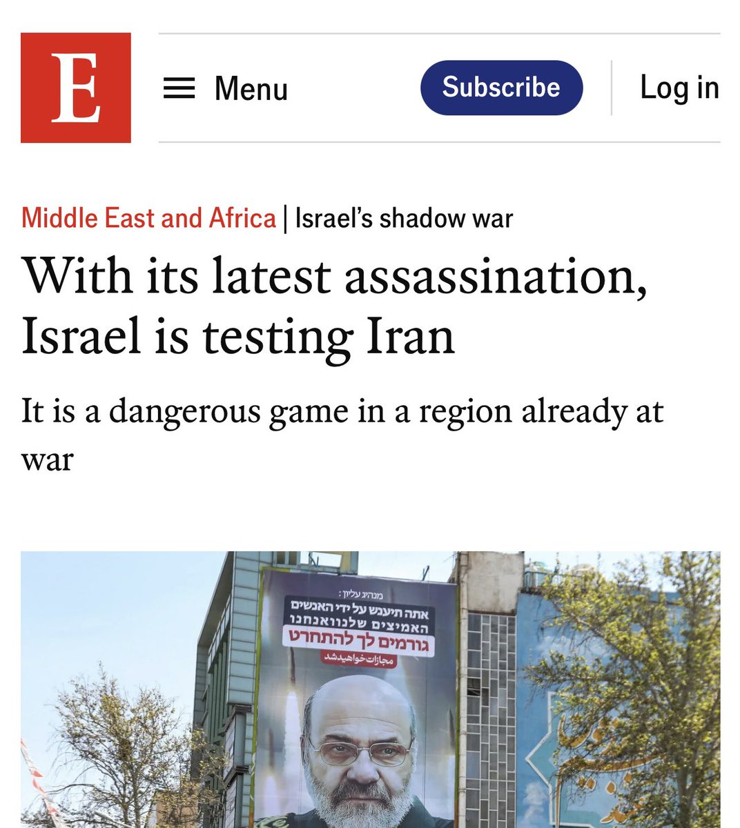 As you watch Western media cover Iran’s retaliatory attack as a major escalation and the fear of a larger war, remember this is how they covered Israel’s embassy attack that prompted the retaliation. International norms don’t work if you apply them selectively.